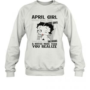 Betty Boop April Girl Knows More Than She Says Thinks More Than She